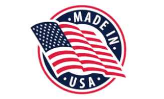 Made in USA badge representing high quality standards and domestic production