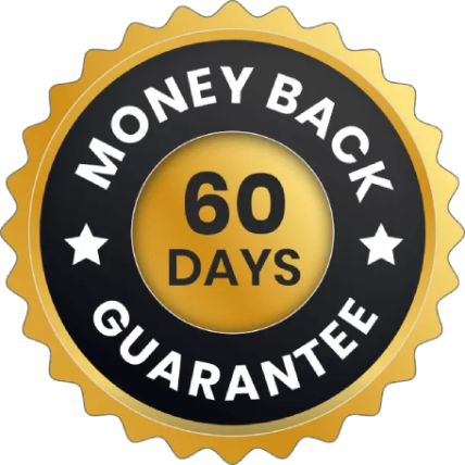 risk free 60 day satisfaction guarantee for a confident and secure purchase